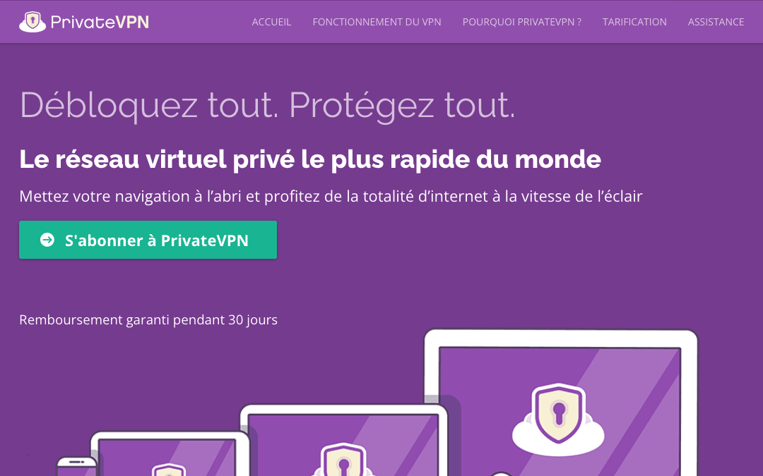 PrivateVPN dans le top 2 des VPN No Log PrivateVPN