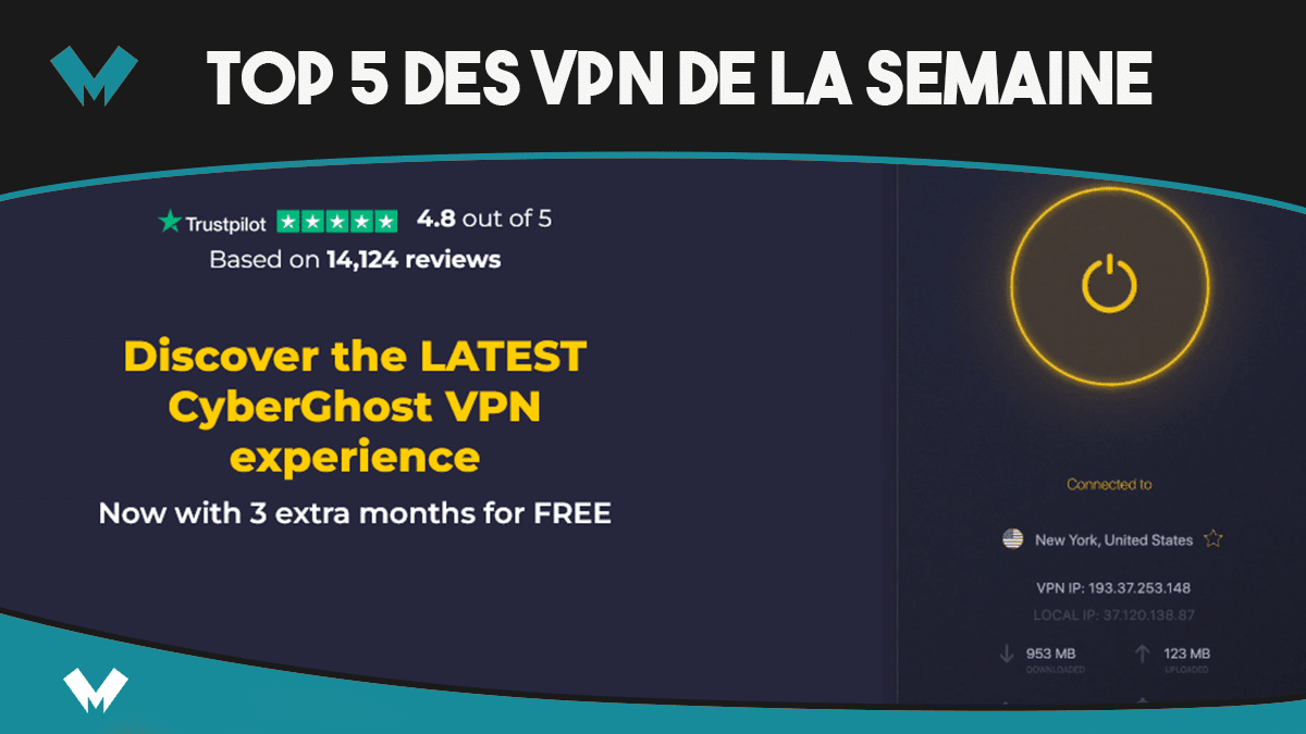 le top 5 des VPN du moment