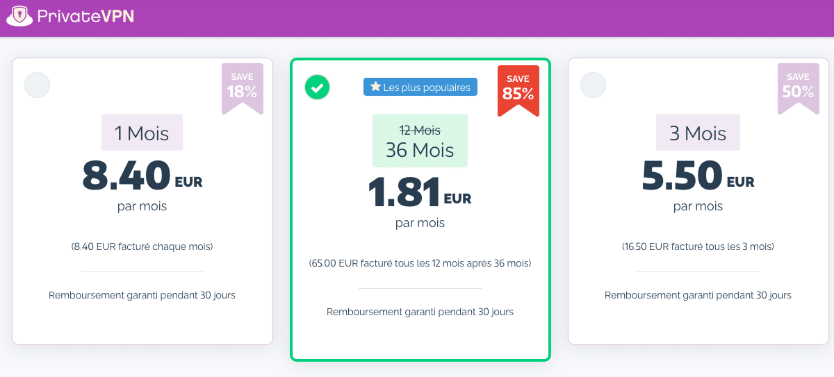 PrivateVPN est en promotion actuellement, avec 24 mois offerts Le fournisseur PrivateVPN, un VPN pas cher avec un abonnement en réduction