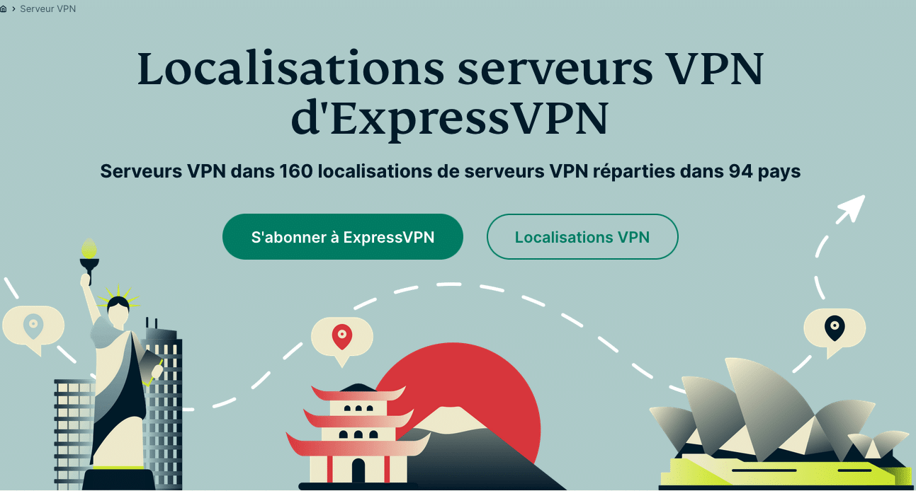 ExpressVPN serveurs VPN