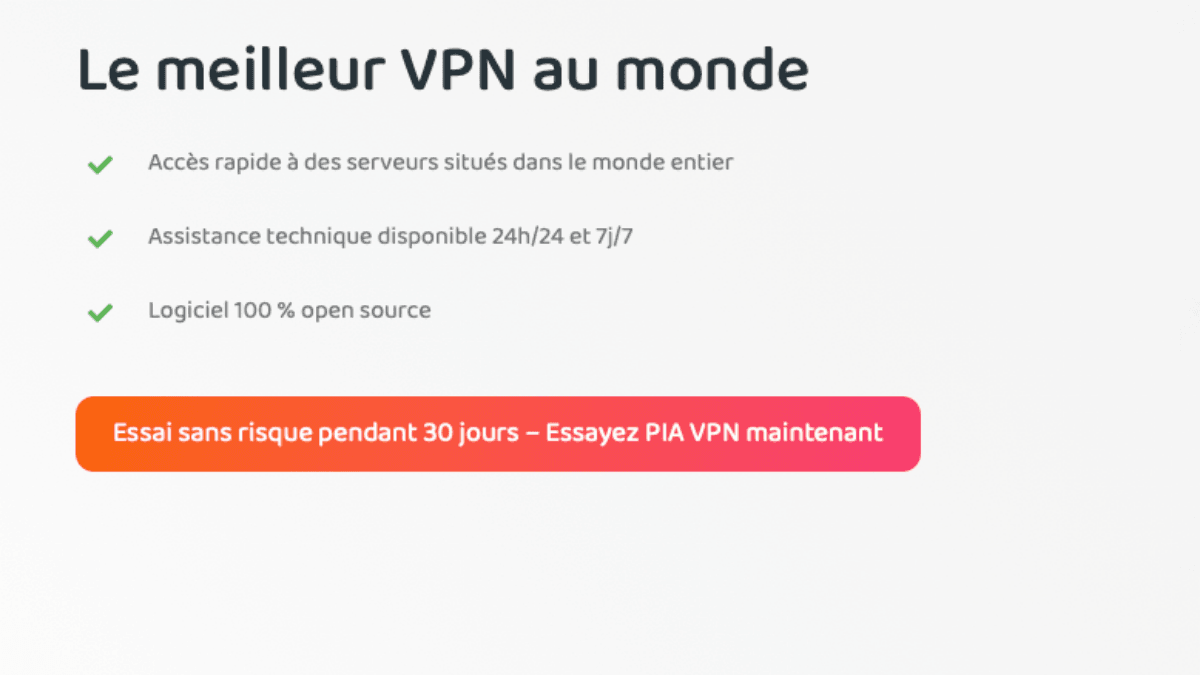 Contourner la censure avec Private Internet Access