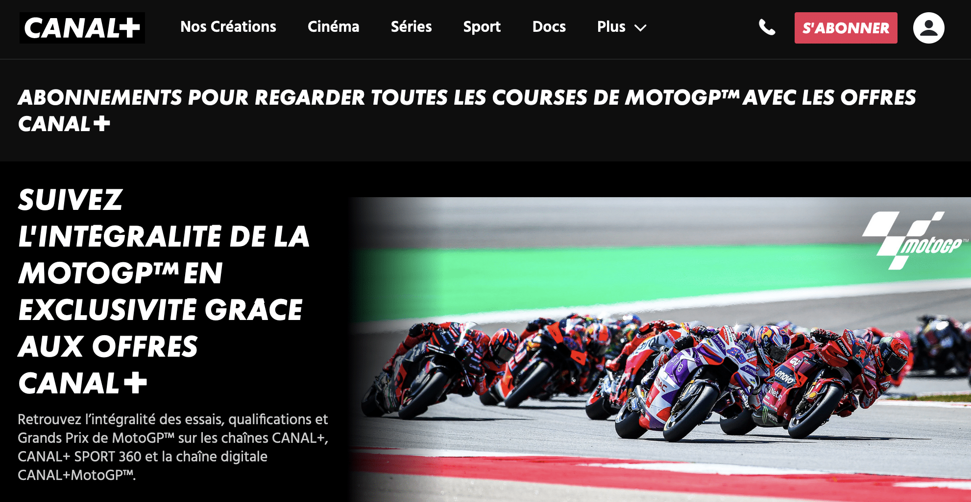 MotoGP sur Canal+