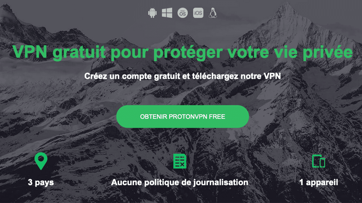 VPN gratuit ProtonVPN