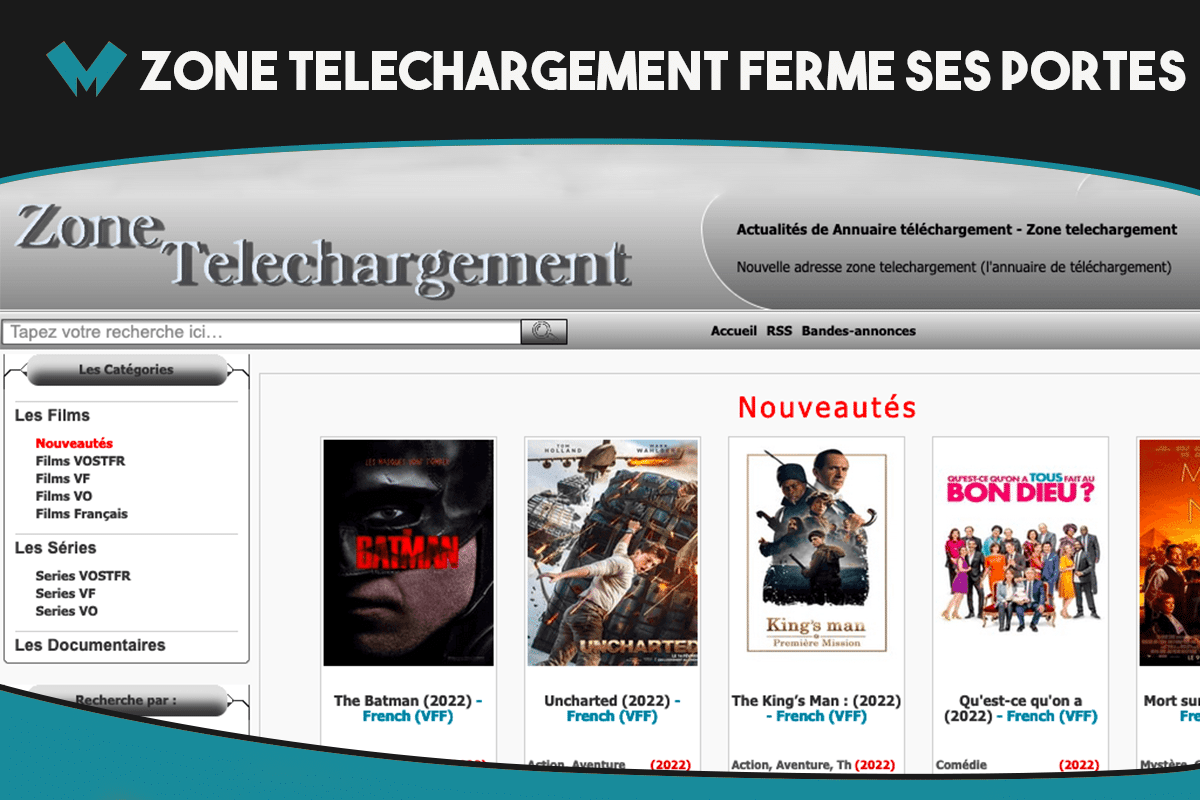Le site Zone Téléchargement ferme ses portes définitivement