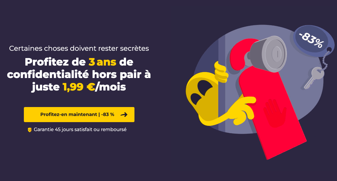Promo sur l'abonnement VPN de 3 ans Cyberghost est un vpn pas cher
