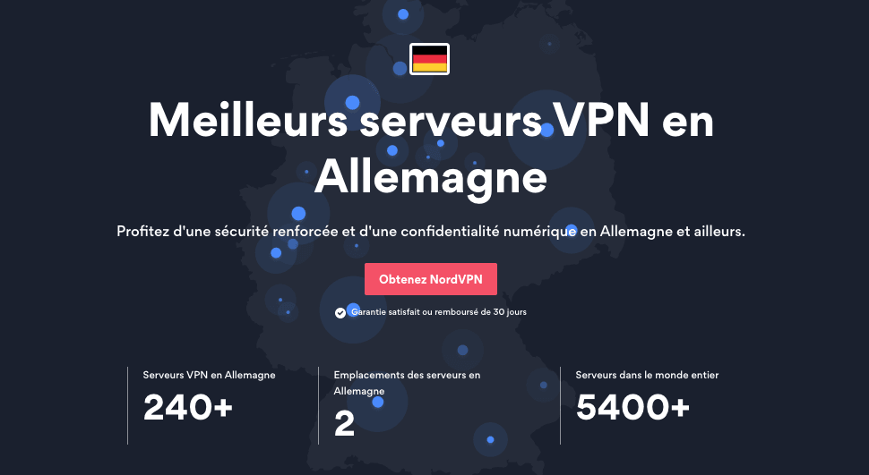 NordVPN Allemagne NordVPN pour se connecter en Allemagne