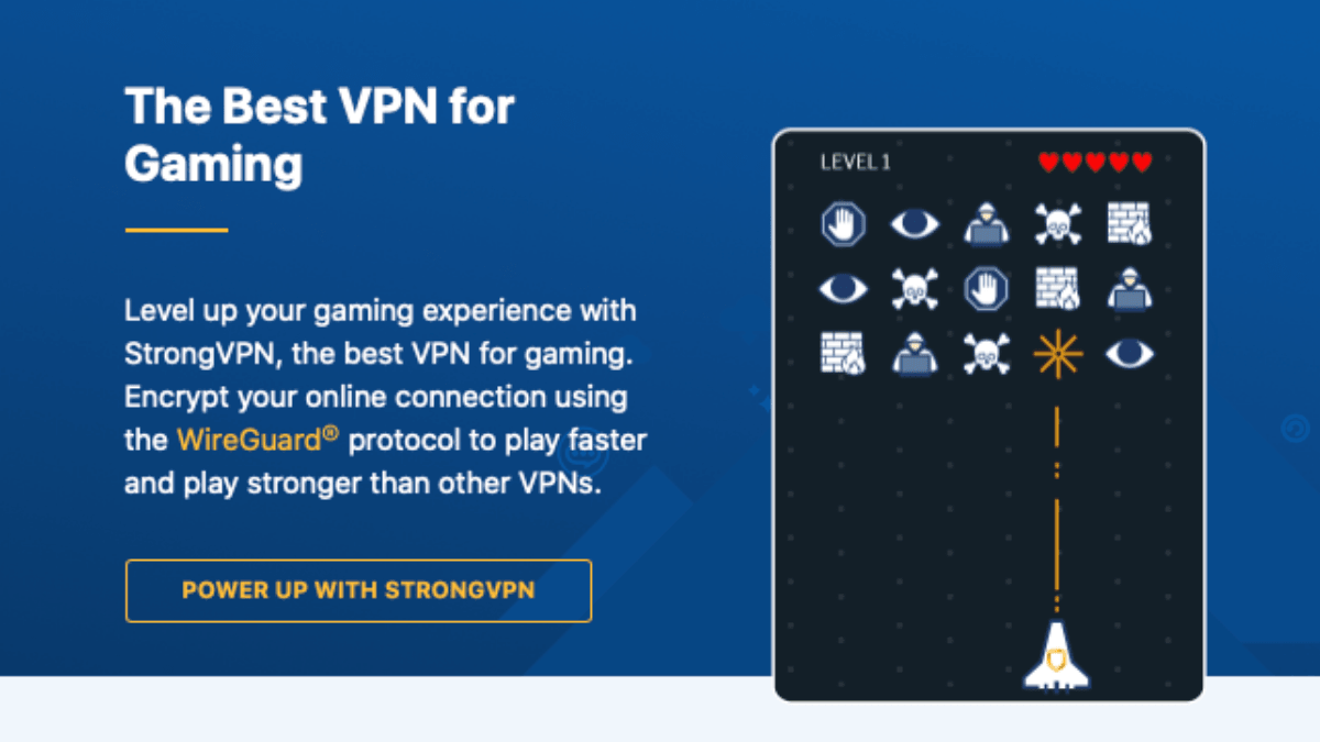 StrongVPN et son VPN gaming 
