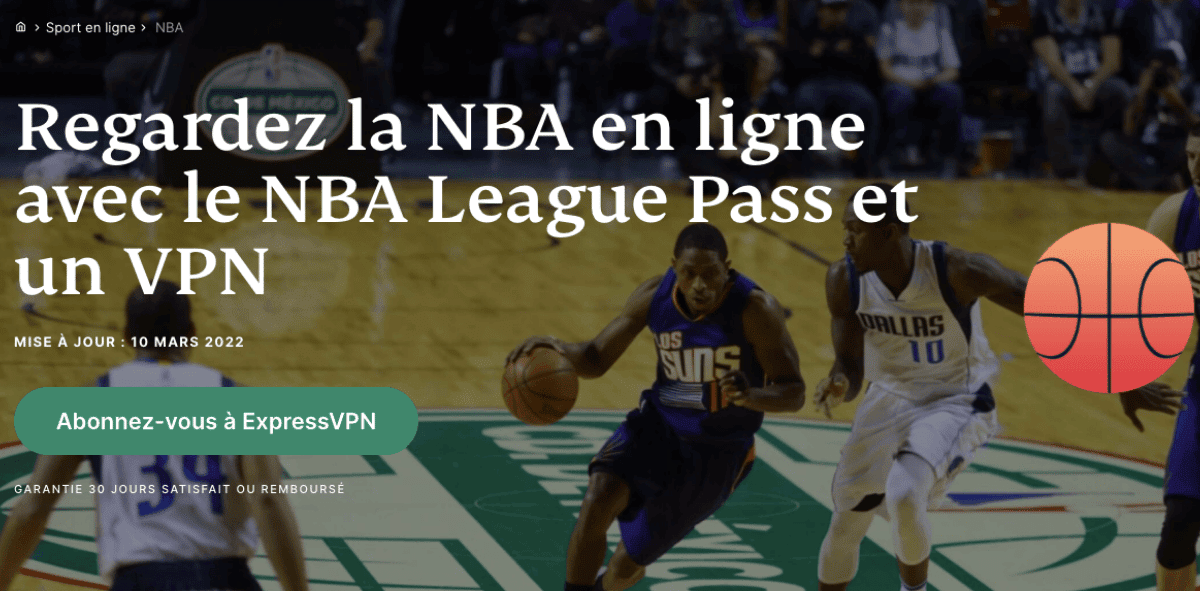 Suivre les NBA Finals avec ExpressVPN Regarder la NBA avec ExpressVPN
