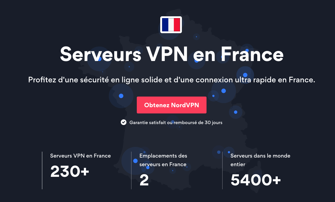 Les serveurs français de NordVPN