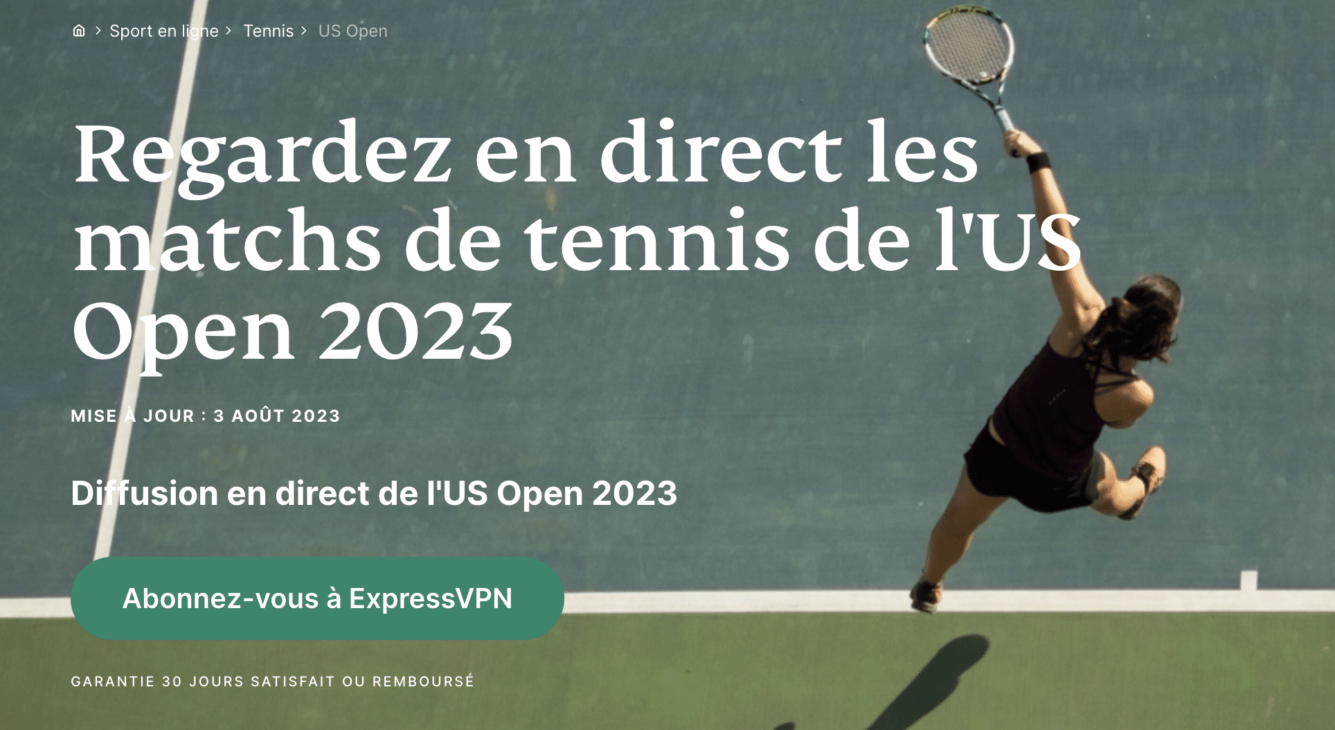 US Open 2023 ExpressVPN