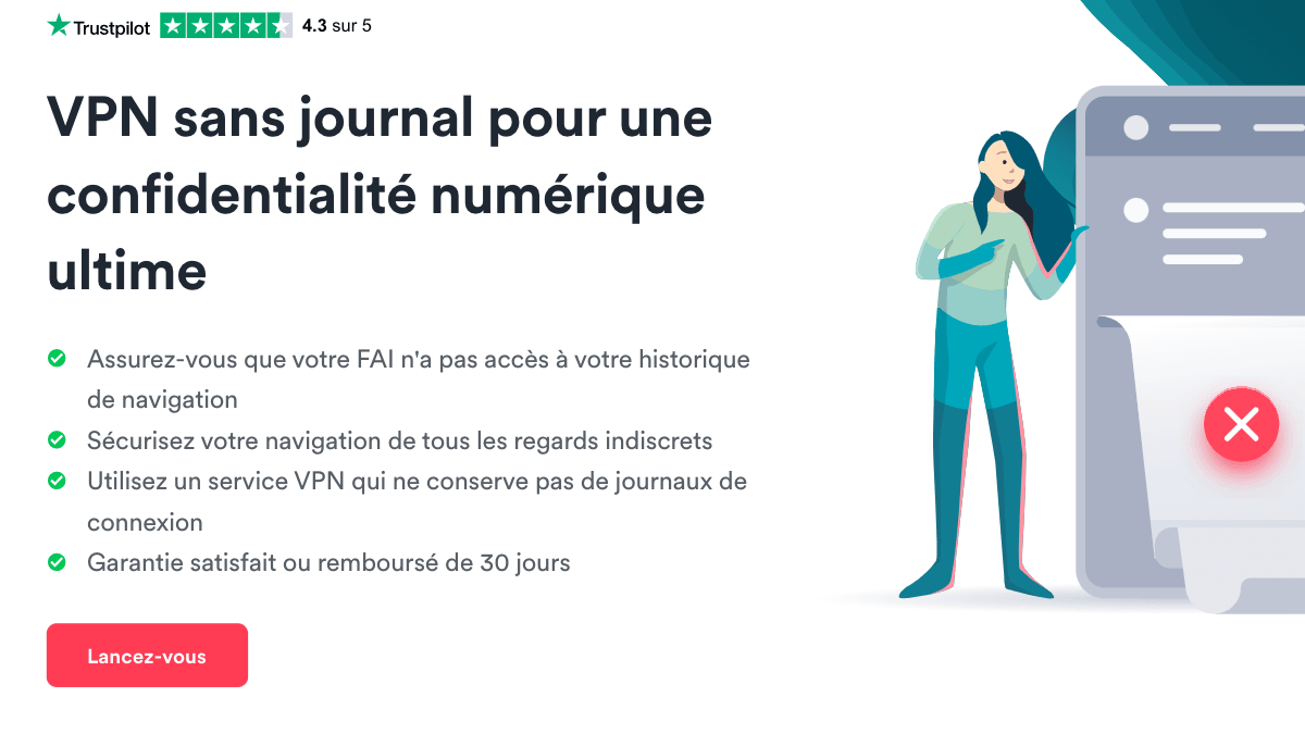 Surfshark assure une sécurité de haut niveau sur internet VPN No Log