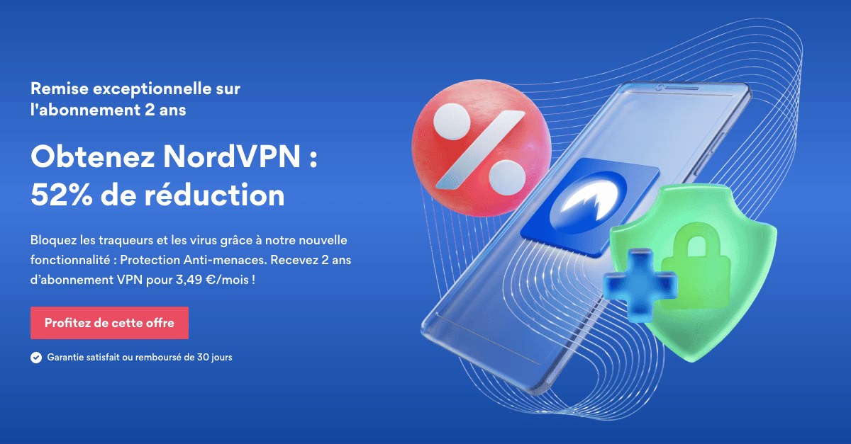 NordVPN en promo de 52% pour débloquer Disney+ Envie d'un VPN pour Disney+ sans se ruiner ? La solution se nomme NordVPN