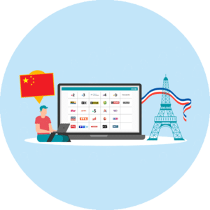 Streaming des chaînes FR en Chine