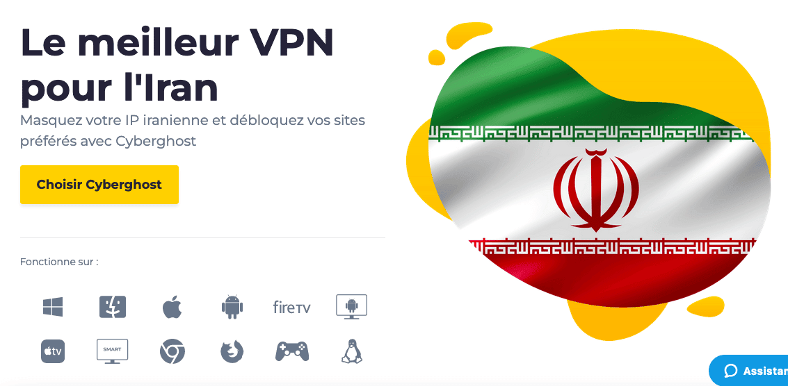 VPN Iran de Cyberghost