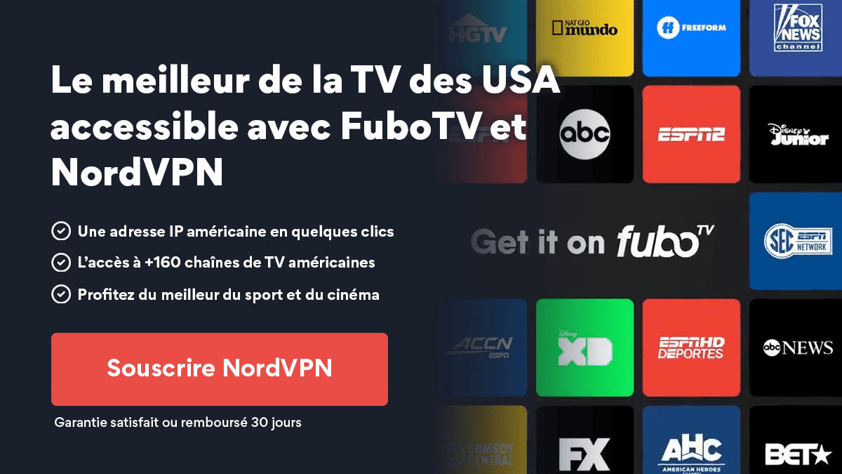 NordVPN pour débloquer FuboTV