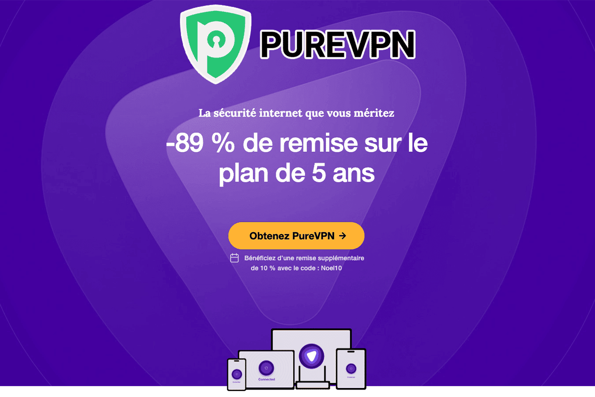 PureVPN réseau privé 1€