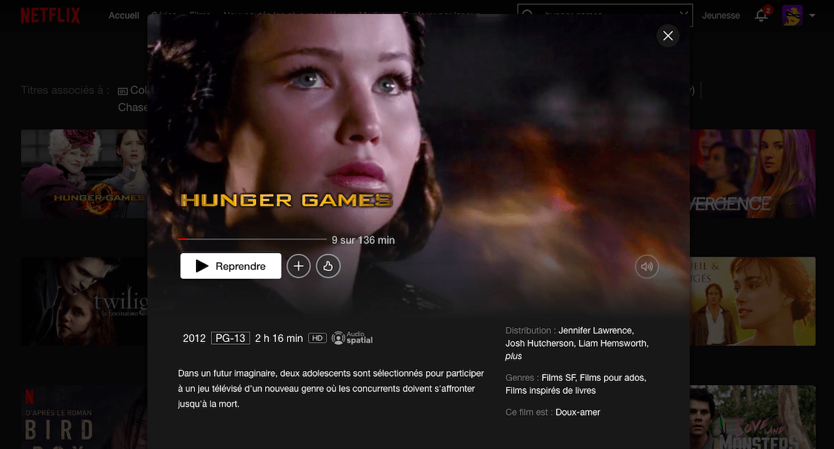 Comment profiter de la saga Hunger Games sur Netflix en France