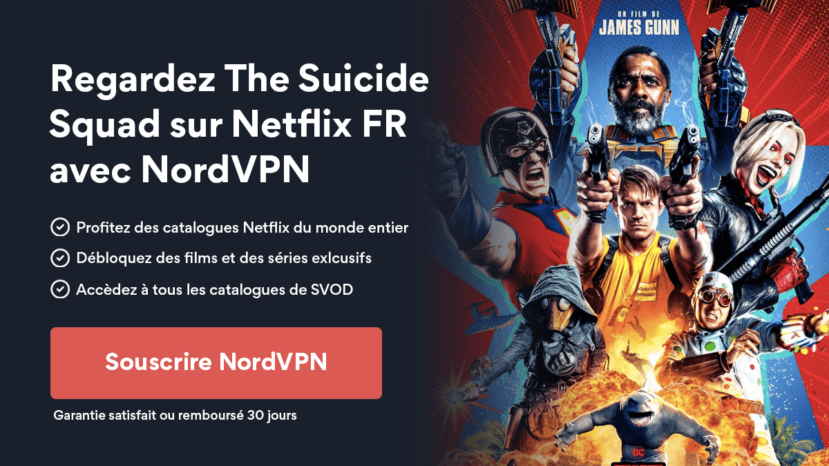 NordVPN streaming The Suicide Squad