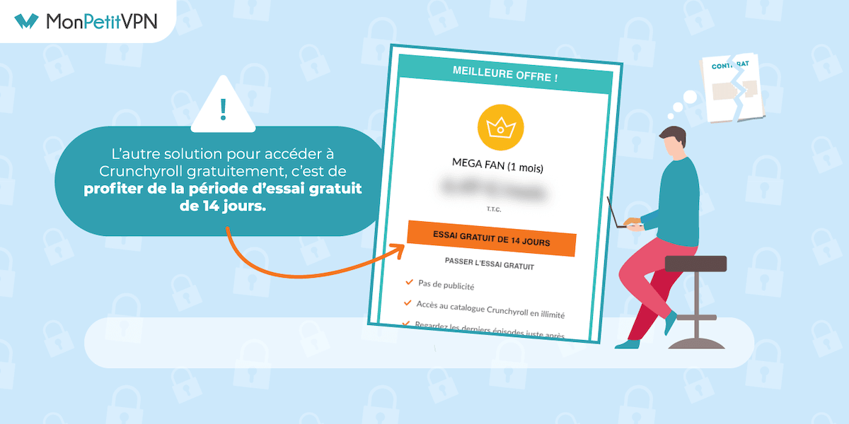 Période d'essai gratuite de Crunchyroll