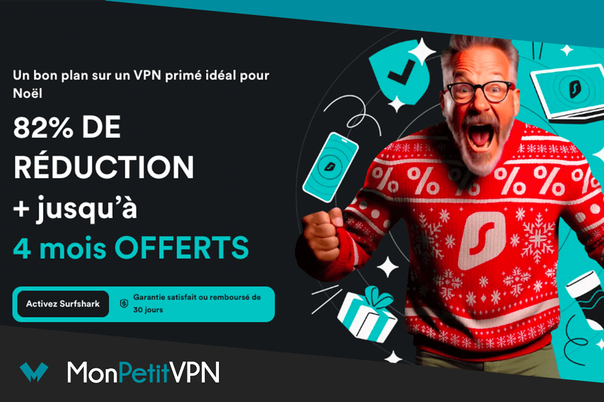 Surfshark disponible pour Noël