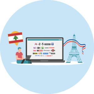 Les chaines françaises au Liban