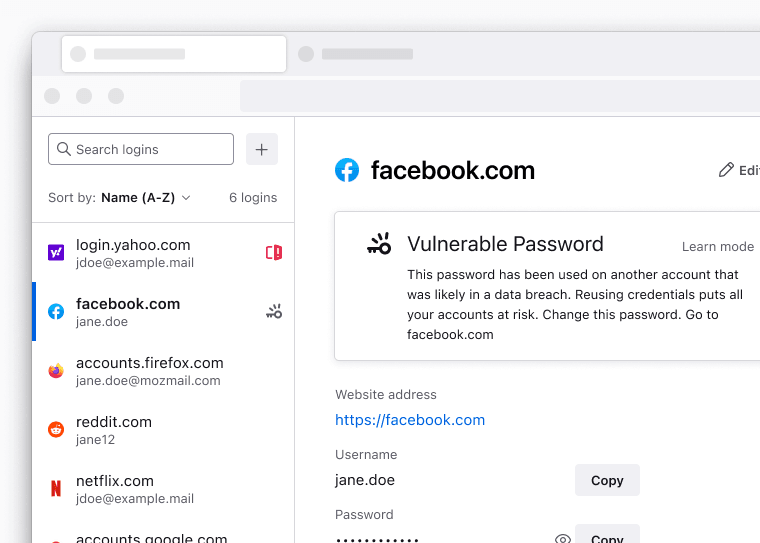 mot de passe Mozilla Retrouver les mots de passe via Mozilla