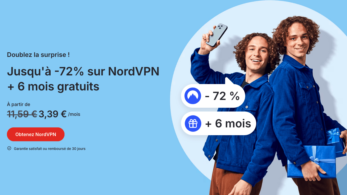 Abonnement de deux ans NordVPN streaming
