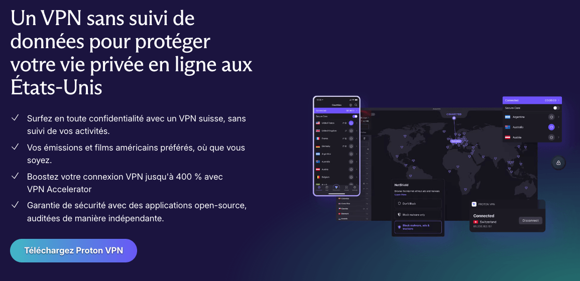 ProtonVPN USA ProtonVPN pour les États-Unis