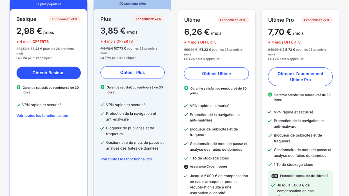 4 mois supplémentaires offerts NordVPN promo abonnement pas cher