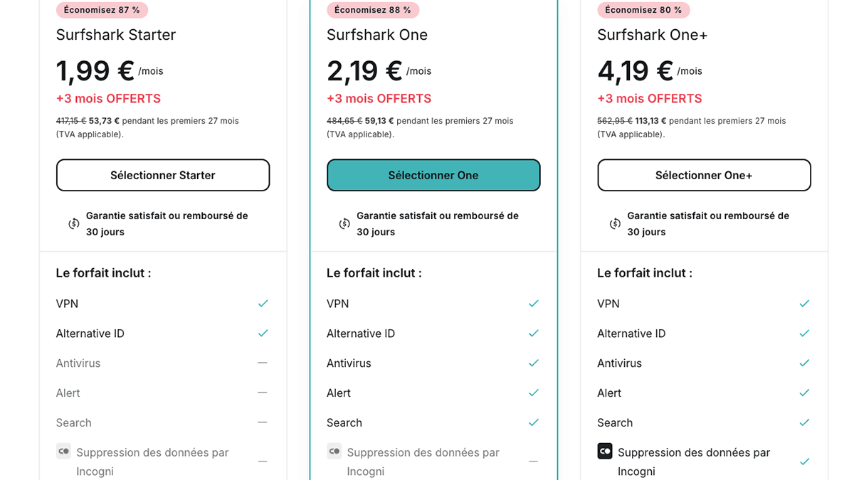 Abonnement VPN pas cher Offre Black Friday Surfshark