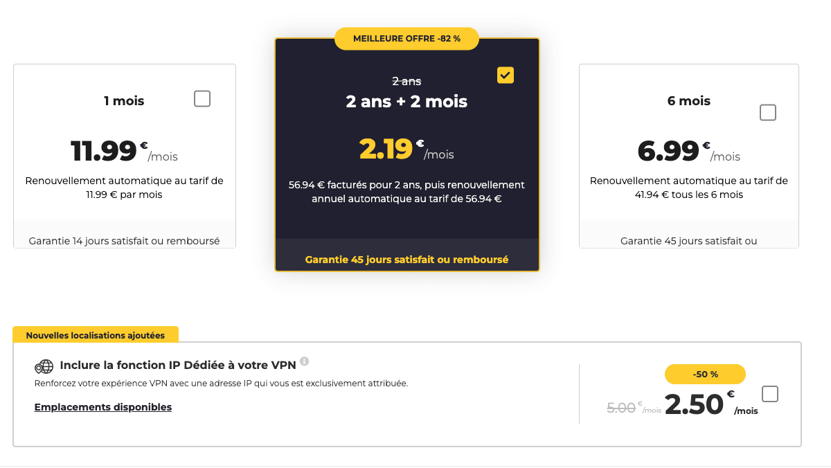 Garantie satisfait ou remboursé VPN pas cher CyberGhost