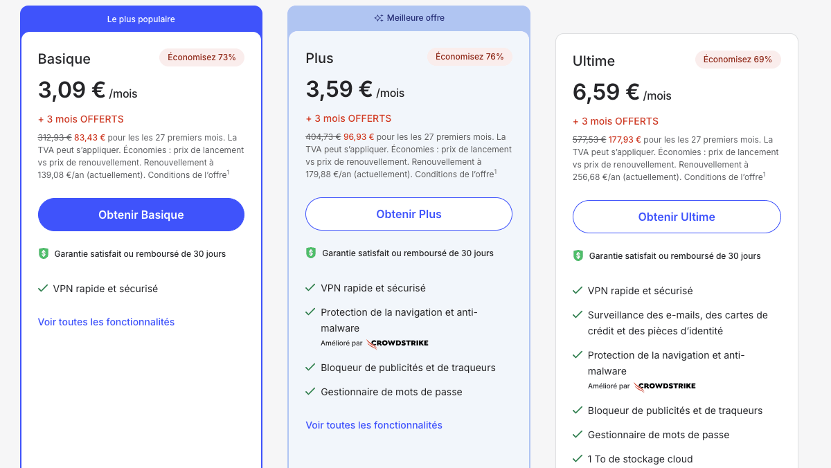 Abonnements NordVPN NordVPN abonnements