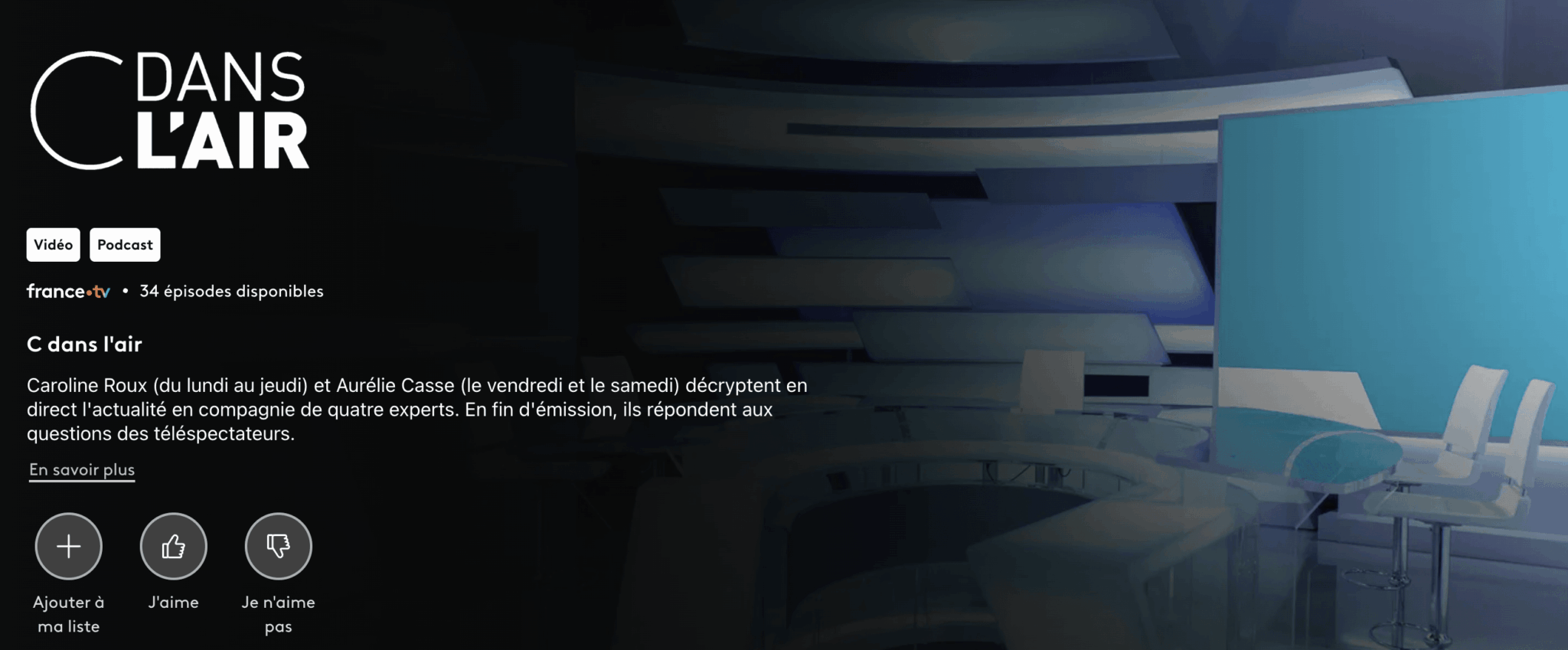 Streaming gratuit C dans l'air Regarder C dans l'air depuis l'étranger avec un VPN