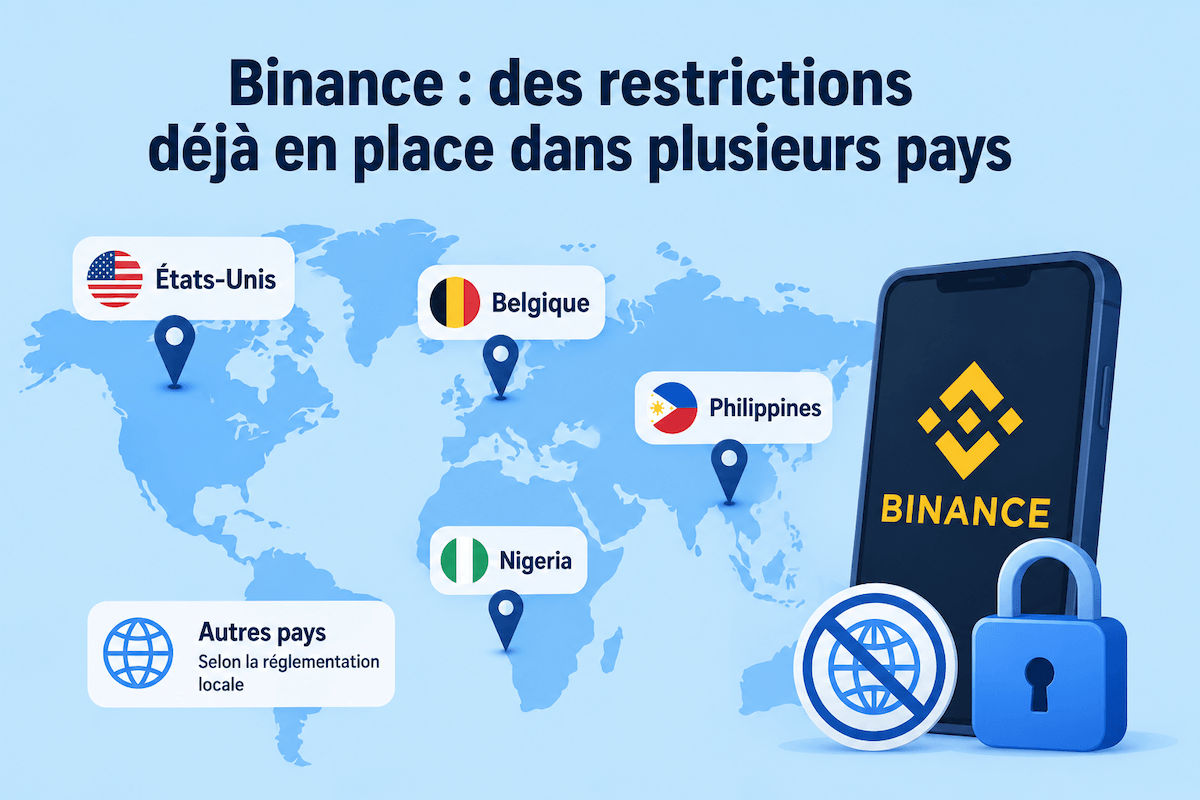Restrictions Binance Restrictions mondiales autour de Binance