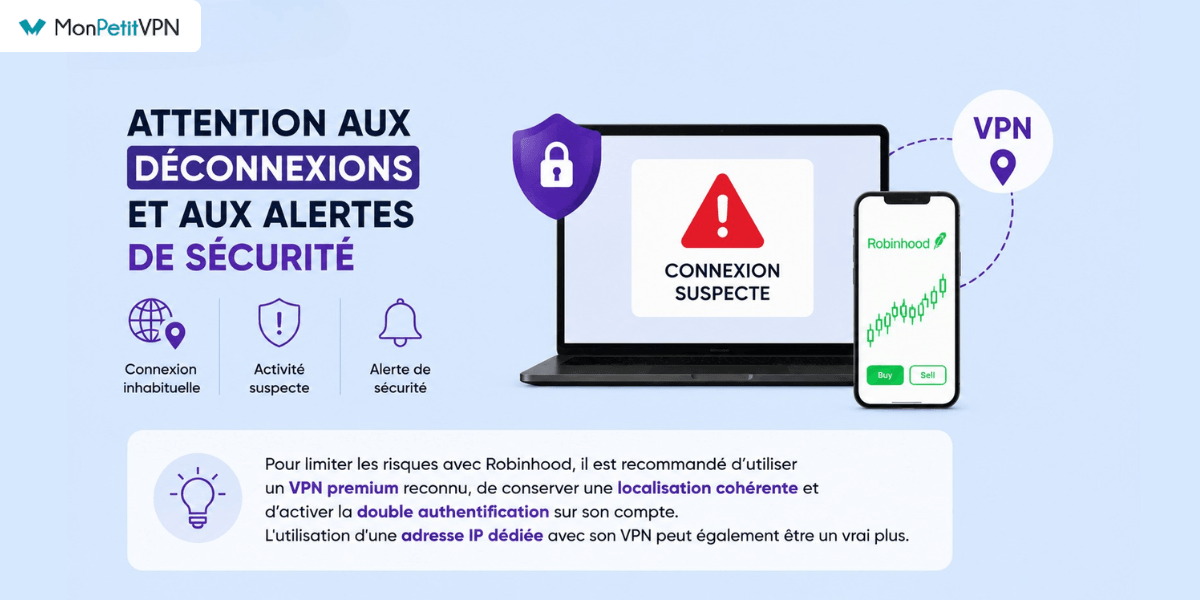 vpn robinhood securite Attention à l'utilisation d'un VPN sur Robinhood