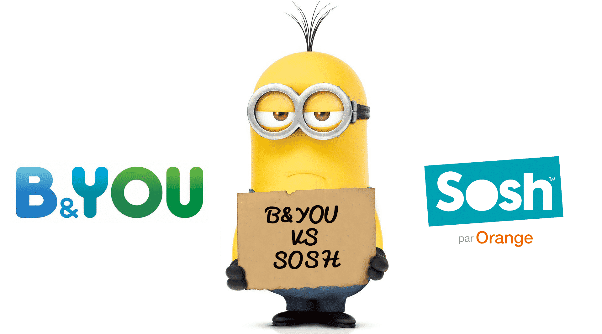 Comparatif des forfaits mobiles de B&YOU versus Sosh