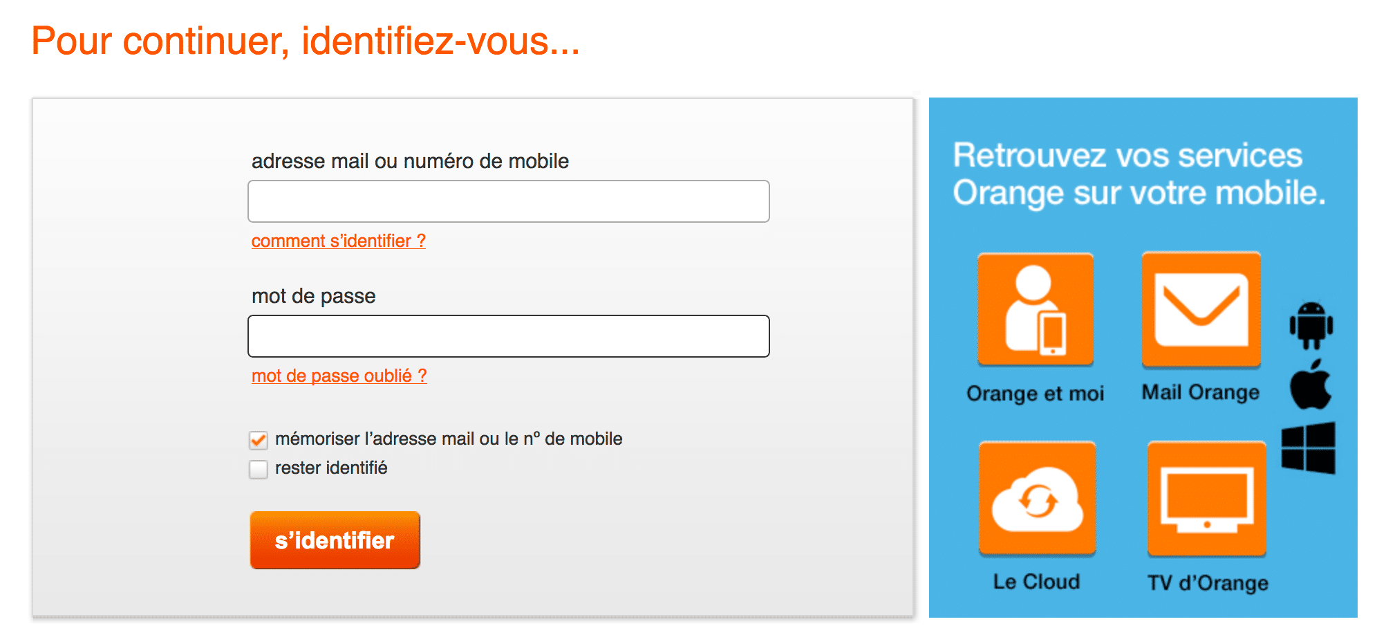 Adresse e-mail Orange