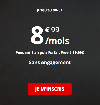 Le forfait Free mobile 50 Go.