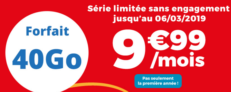 Forfait 4G pas cher et sans engagement disponible chez Auchan Telecom.