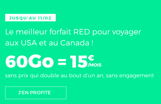 Le forfait 60 Go de RED by SFR.