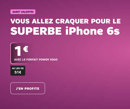1€ pour l'iPhone 6s, un smartphone pas cher chez Apple.e