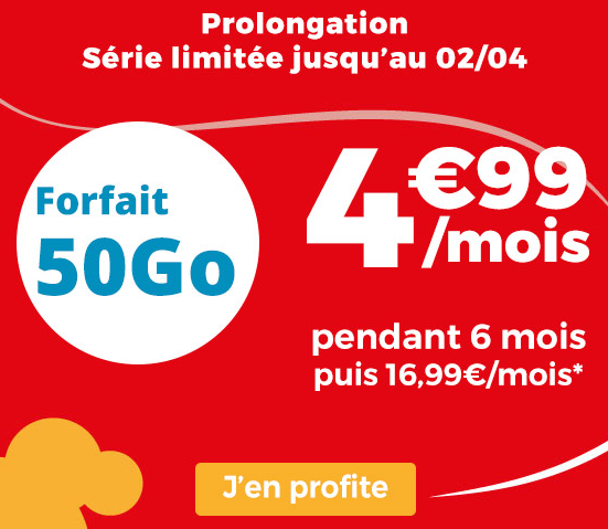 Bon plan pour un forfait 4G chez Auchan Telecom.