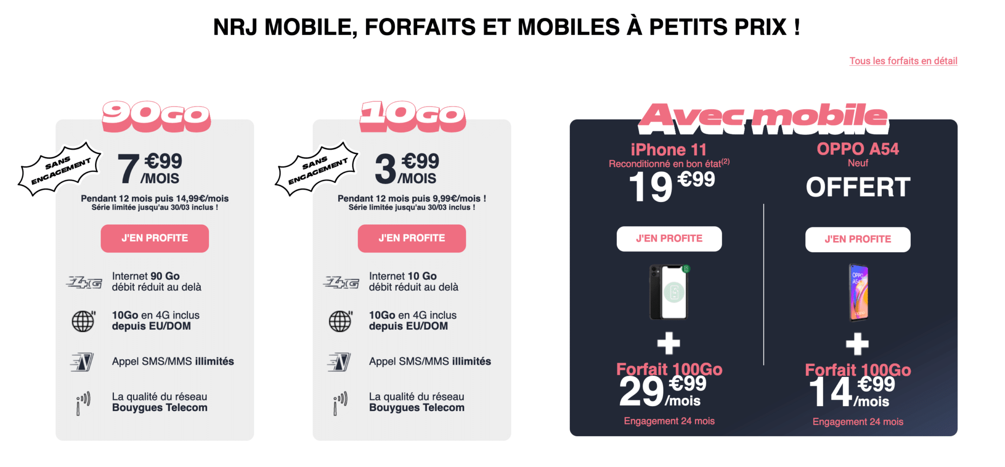 Avis Forfaits NRJ Mobile