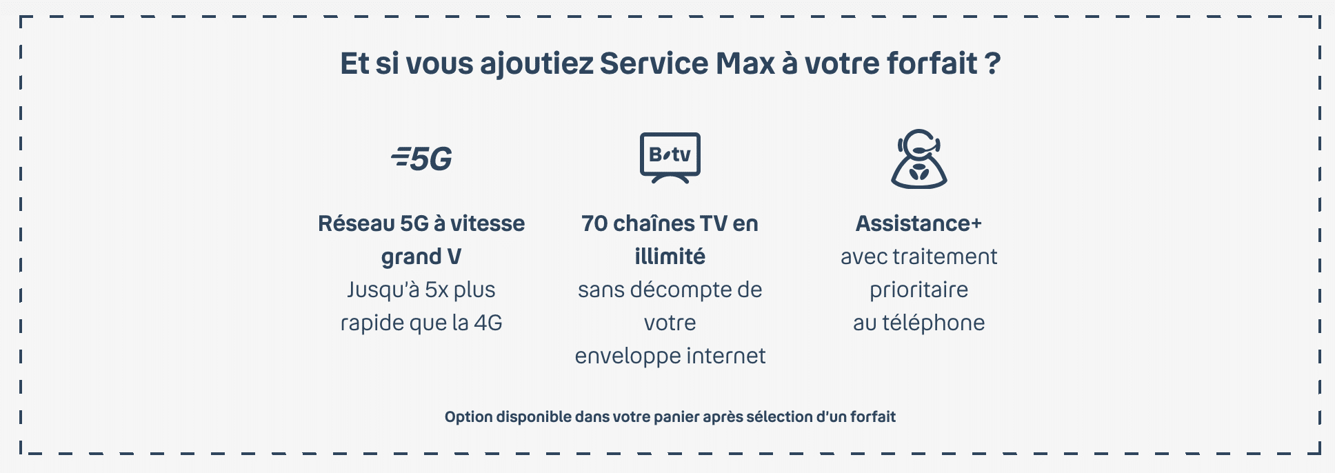 Option service Max B&YOU