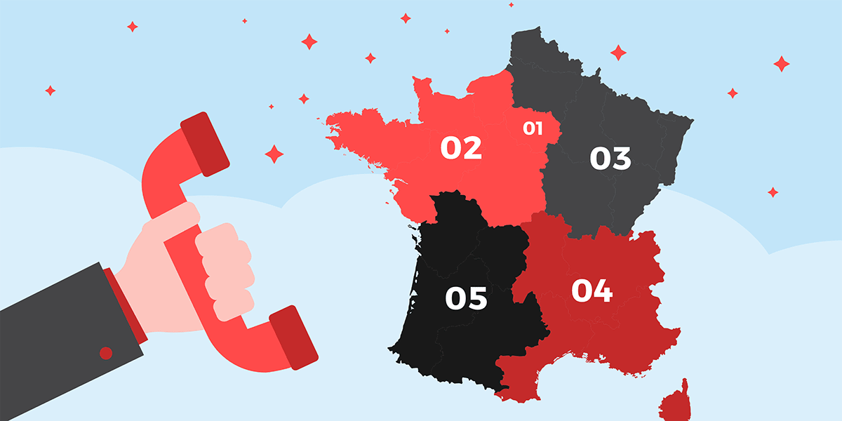 Wskaźniki numerów telefonów we Francji