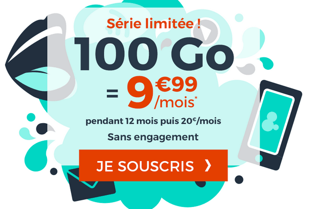 Cdiscount Mobile promotion forfait 4G pas cher. 