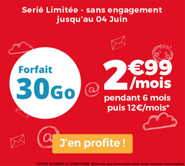 Forfait Auchan Telecom à moins de 5 euros par mois