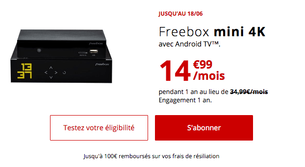 Box internet fibre optique en promotion chez Free mobile.