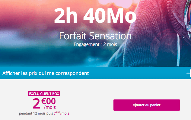 Forfait mobile en promotion chez Bouygues telecom. 