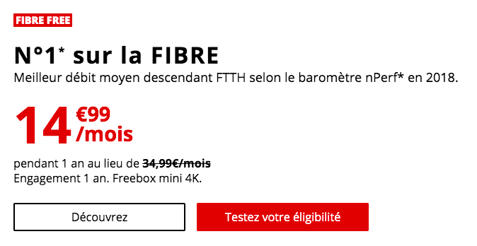 La Freebox Mini 4K à 14,99€